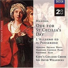 Handel ode for cecilias - handel:,